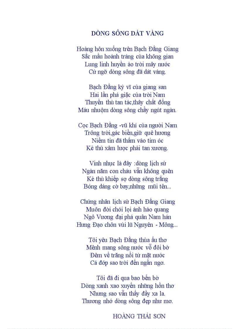 Dòng sông dát vàng
