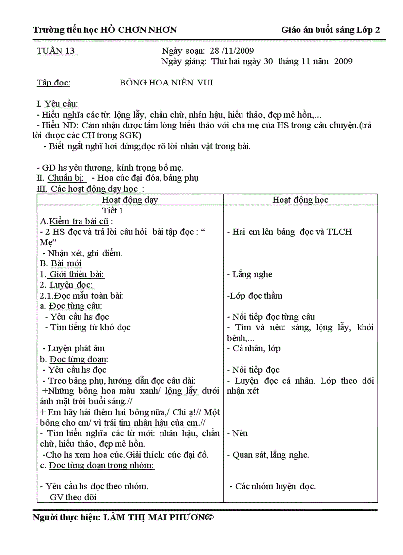 G ÁN L2 tuần 13 sáng