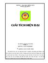 Giải tích hiện đại