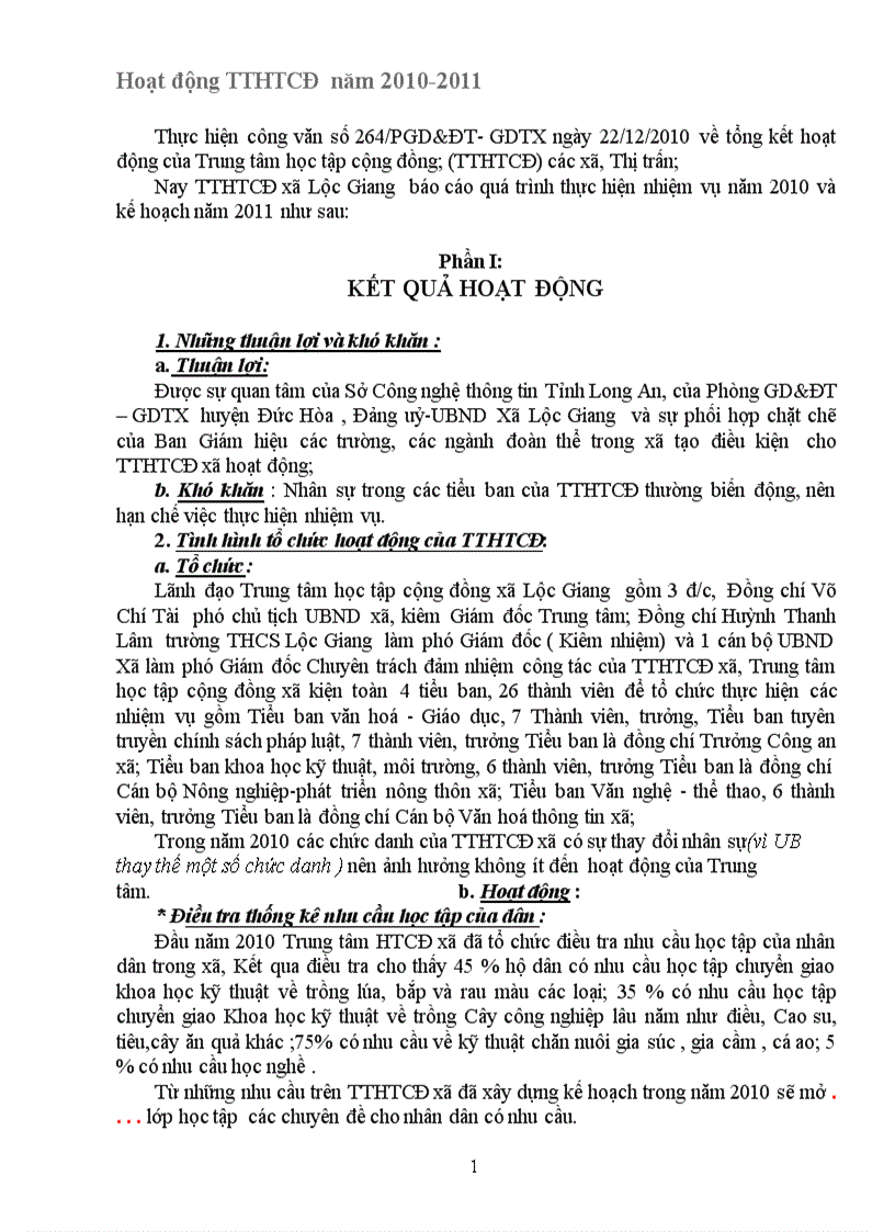 Hoạt động năm TTGDCĐ