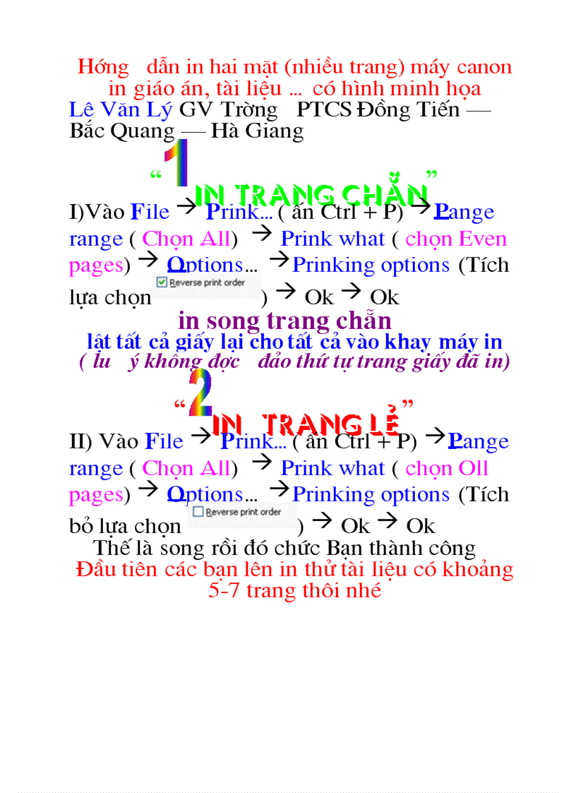 Huong dan in giao an In hai mat