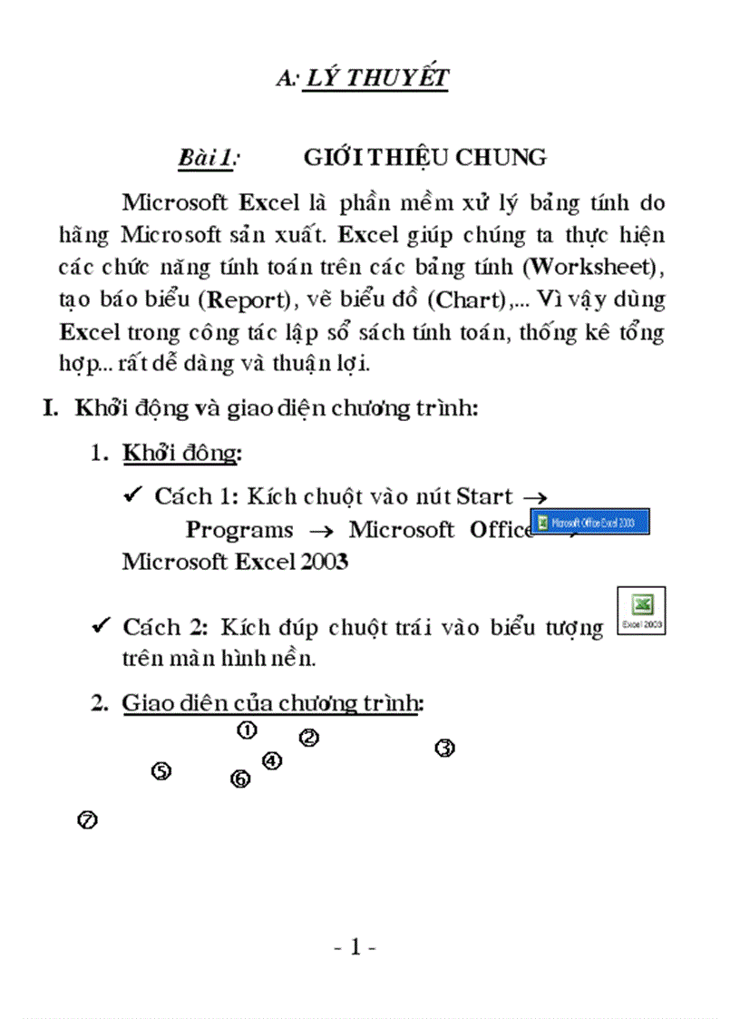 Giao trinh Excel 2003 tron bo Co bai tap doc