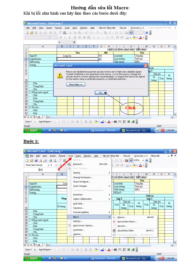 Hướng dẫn sửa lỗi file báo cáo HKI