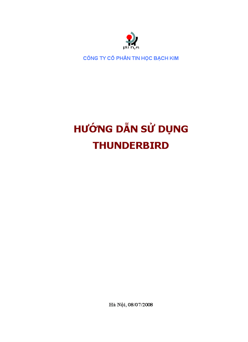 Hướng dẫn sử dụng Thunderbird