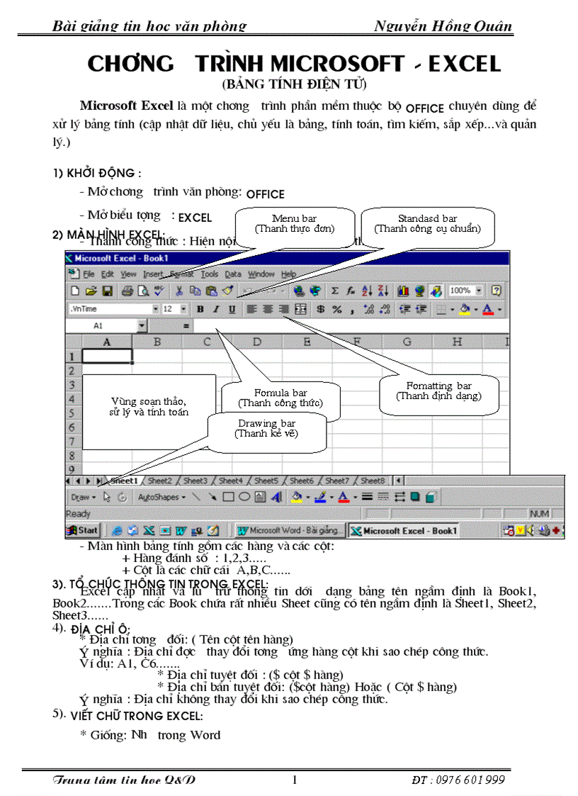 G trình Excel đầy đủ