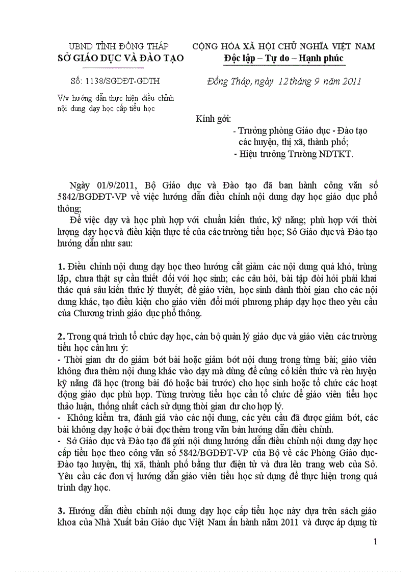 HuongDanDieuChinhNoiDungDayHocCapTieuHoc