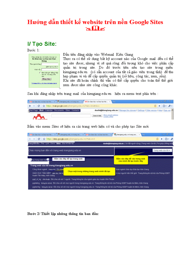 Hướng dẫn thiết kế Web