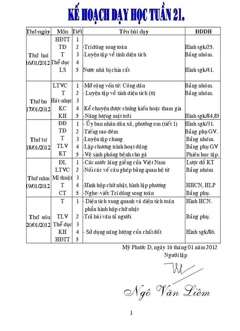 Giáo án lớp 5 tuần 21 ckt kn