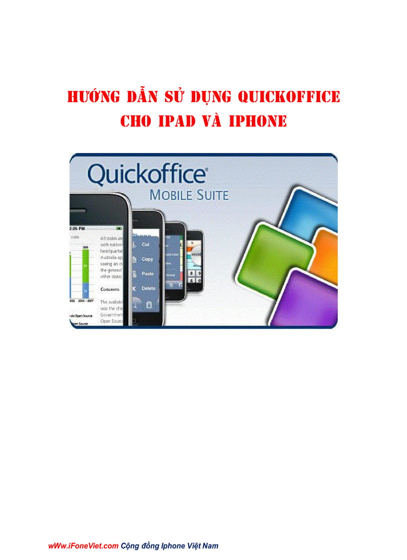 Huong dan su dung QuickOffice cho Ipad va Iphone