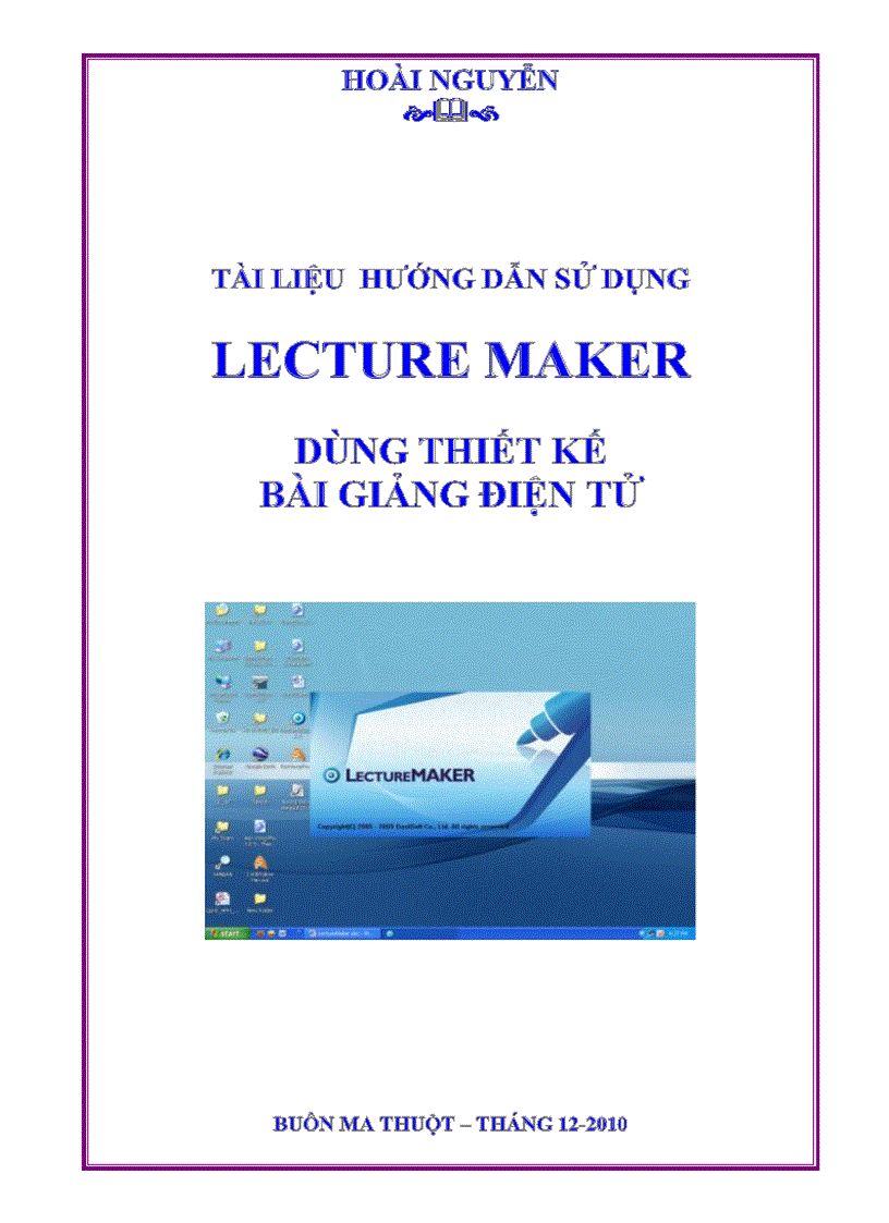 HD sử dụng phần mềm Lecture Maker