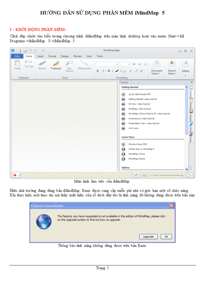 Hướng dẫn sử dụng Imindmap 5