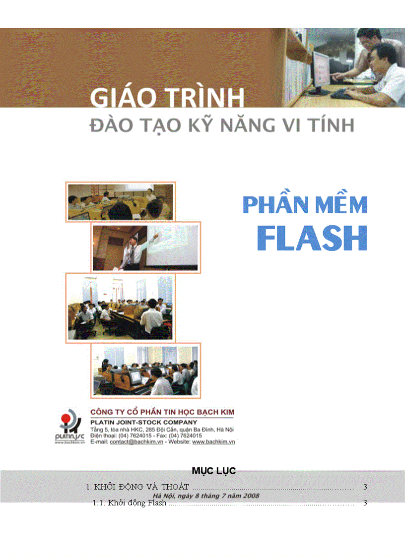 Giáo trình plash rất cần thiết