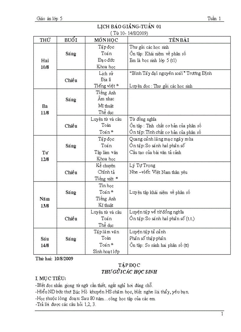 Giao an lơp 5 cktkn tuan 1