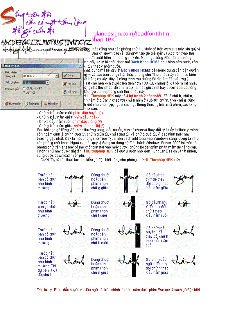 Hướng dẫn Sử dụng chữ Thư Pháp