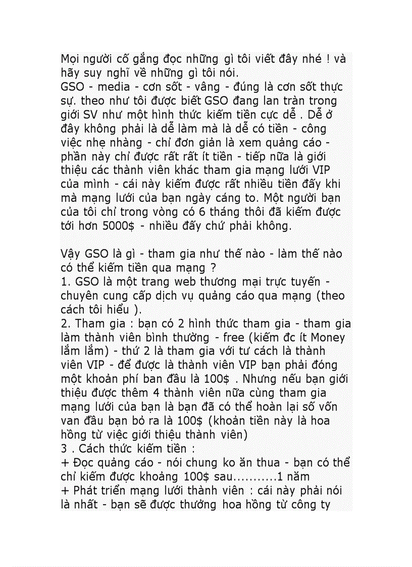 Kiếm tiền trên mạng Là lừa đảo 1