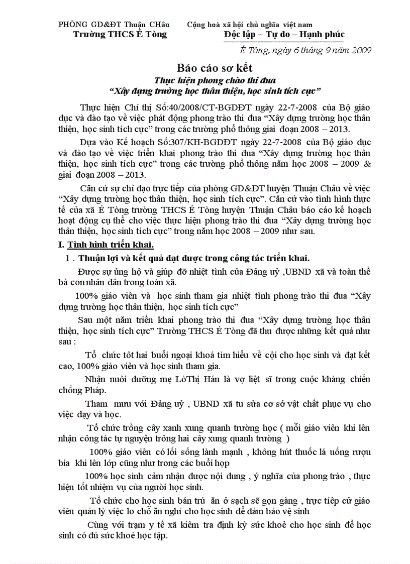 Kế hoạch HSTT