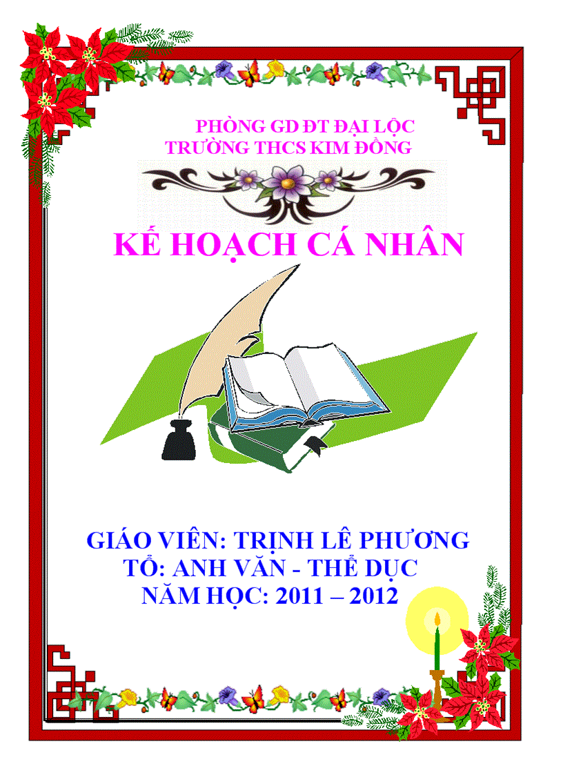 Ke hoach ca nhan phuong td