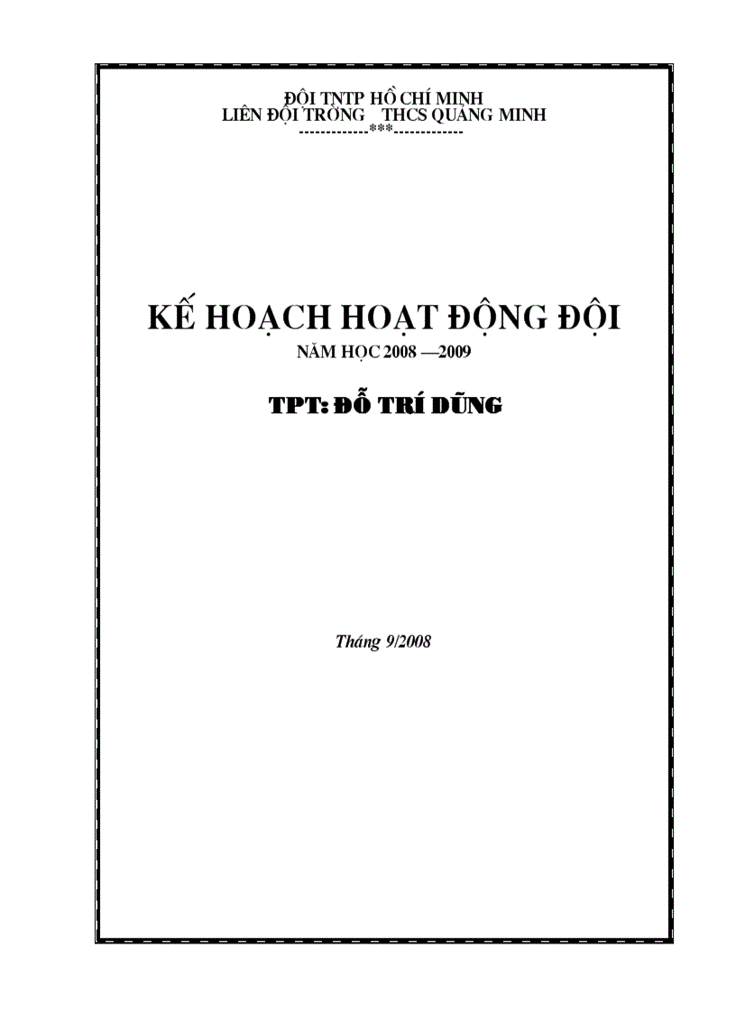 Kh hoatdong doi