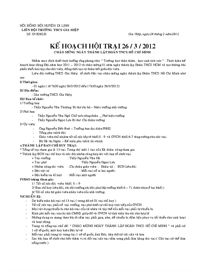 Ke hoach 26thang3nam2012