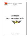 Kế hoạch chi Đoàn trong trường THCS 09 10