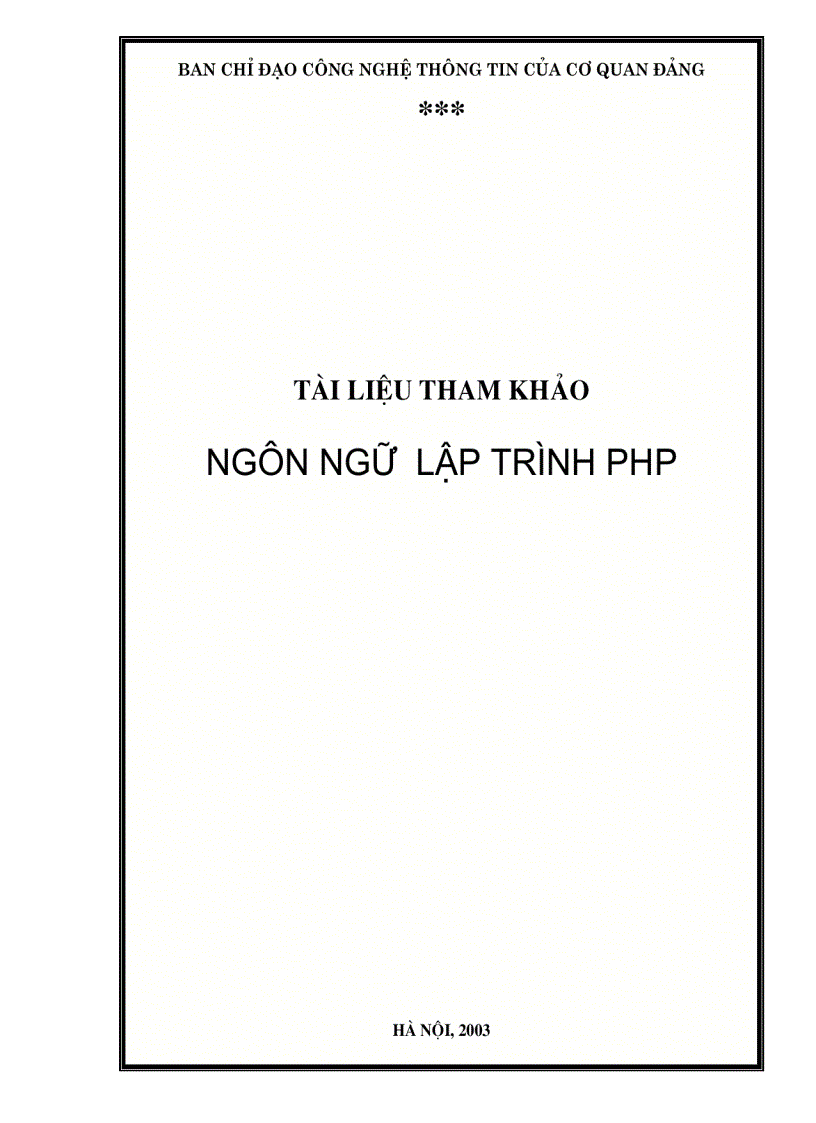 Lập trình PHP 1