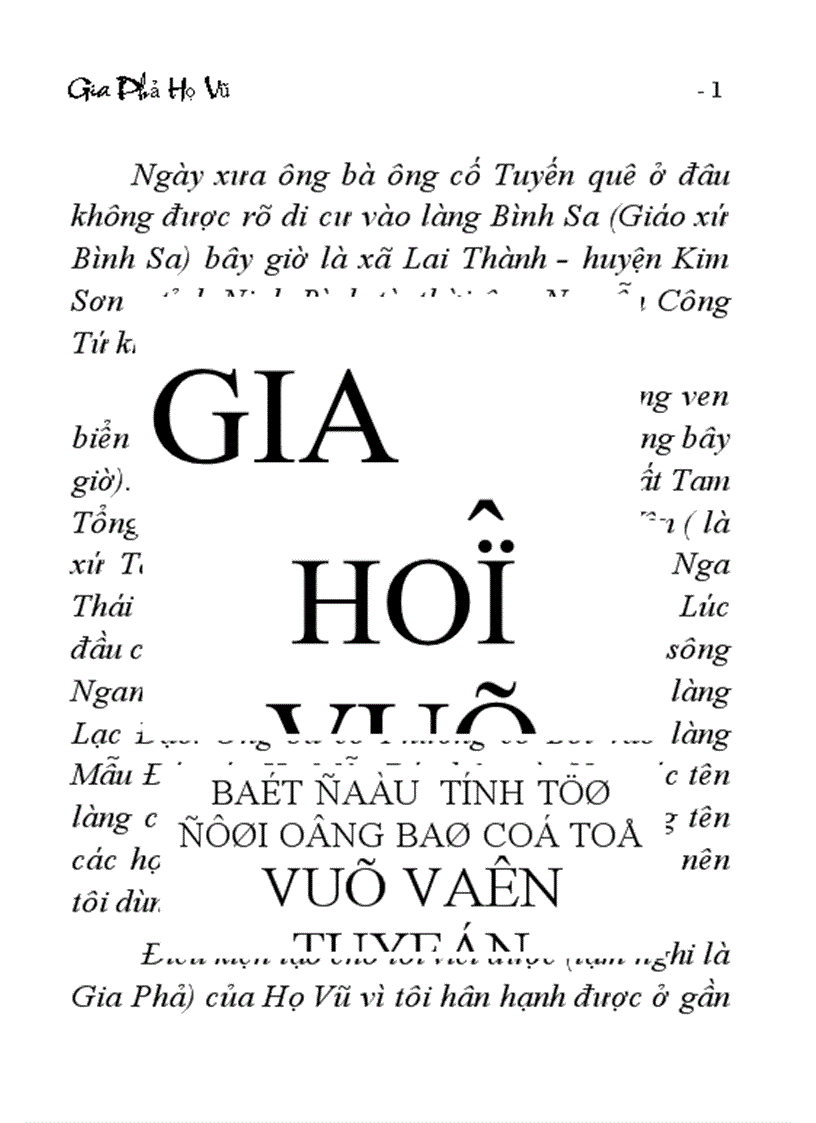 Mẫu Gia phả