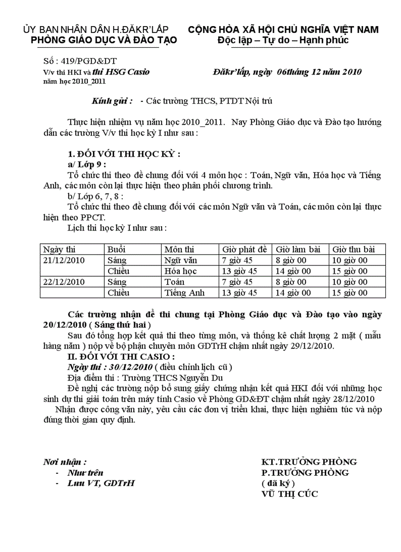 Lich thi hki phong giao duc