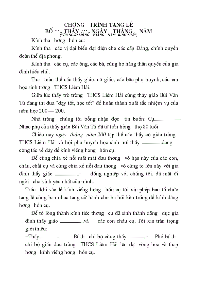 Lời viếng của cơ quan khi đồng ngiệp có việc hiếu