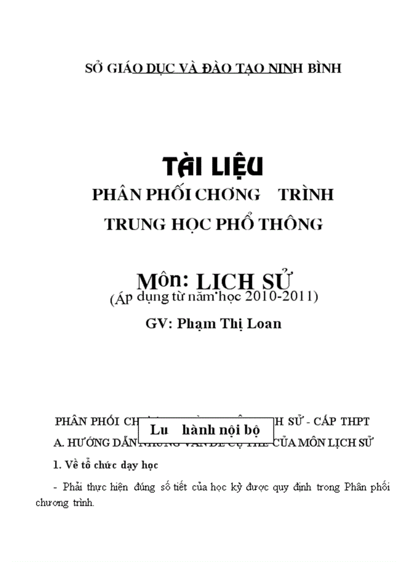 Phan phoi chuong trinh lich su