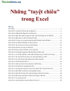 Những tuyệt chiêu trong Excel