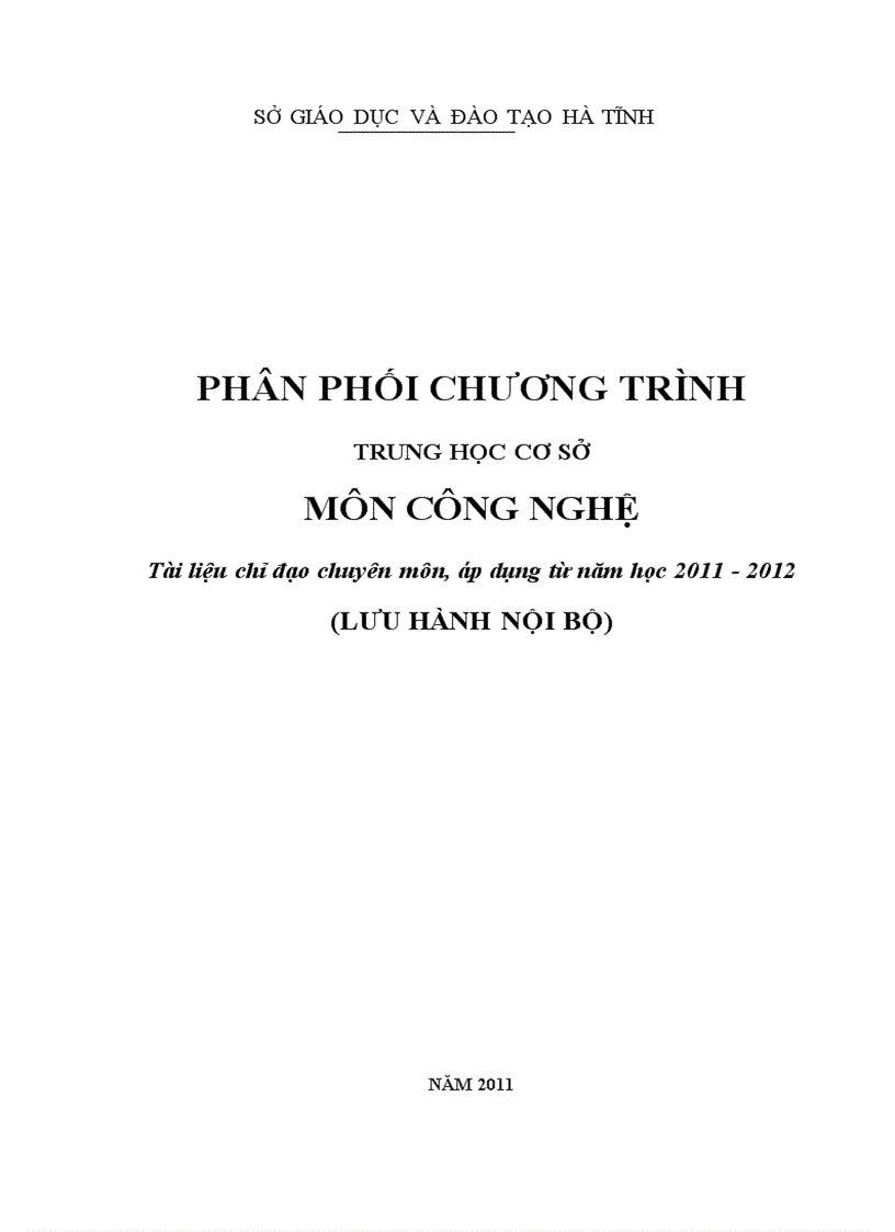 PPCT môn Công Nghệ theo hướng giảm tải