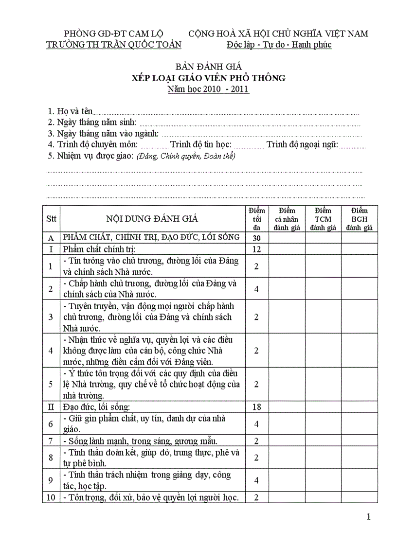 Phieu danh gia xep loai cgv th 2010 2011