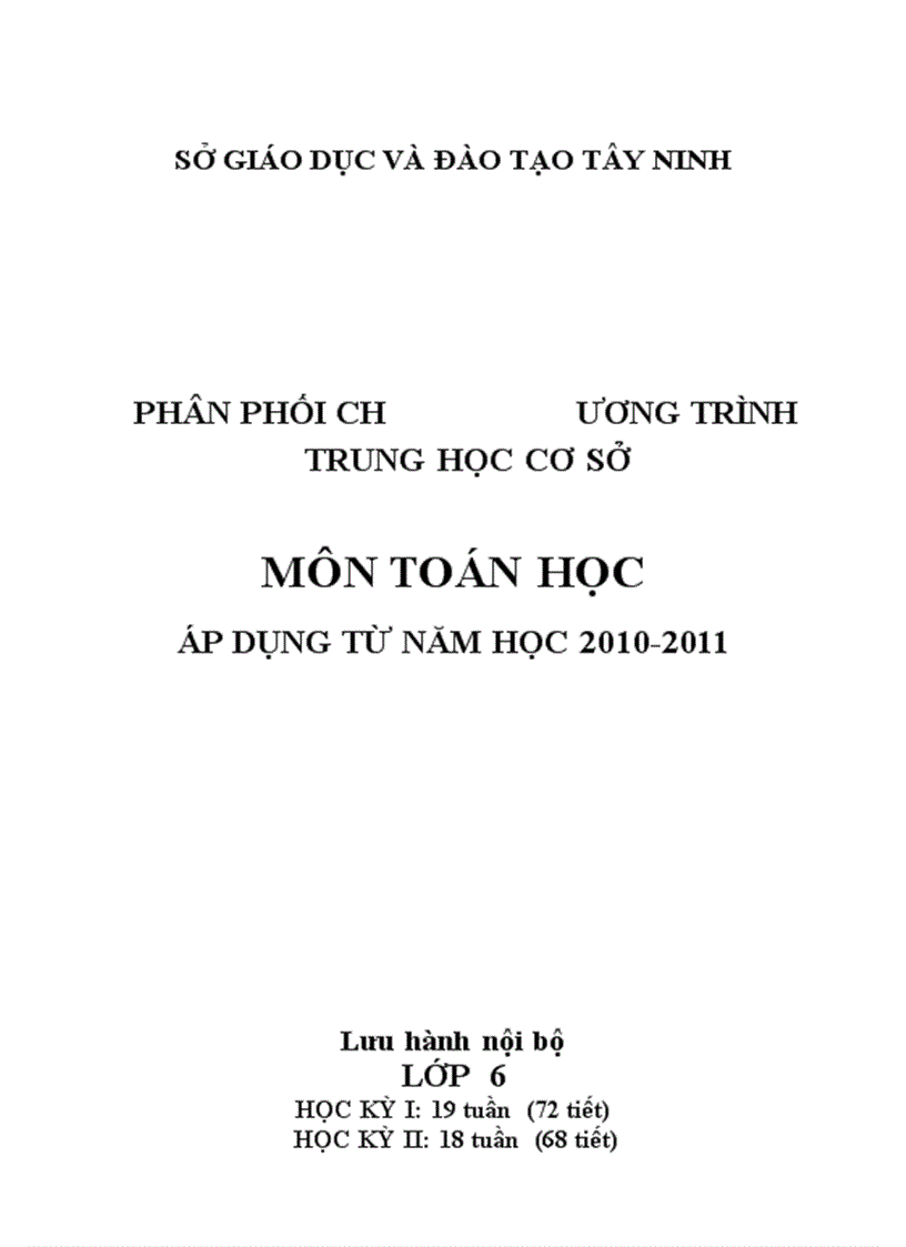 Ppct toán thcs 1