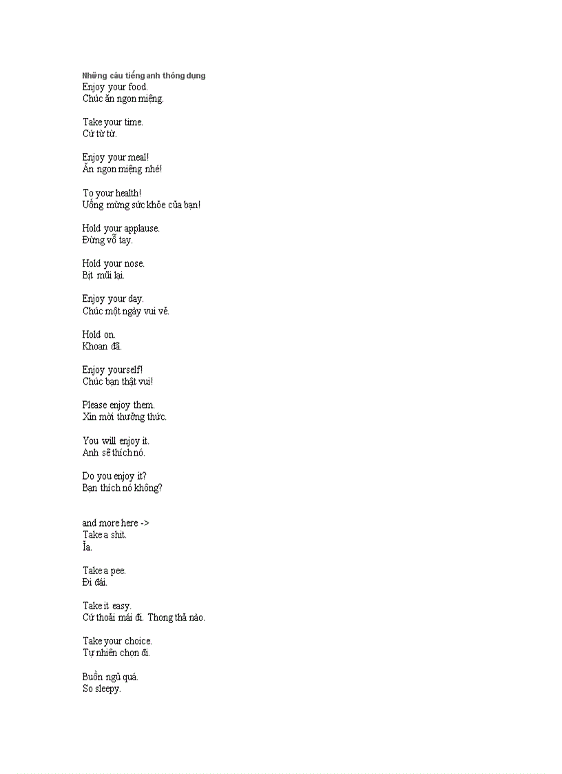 Nhung cau tieng anh thong dung