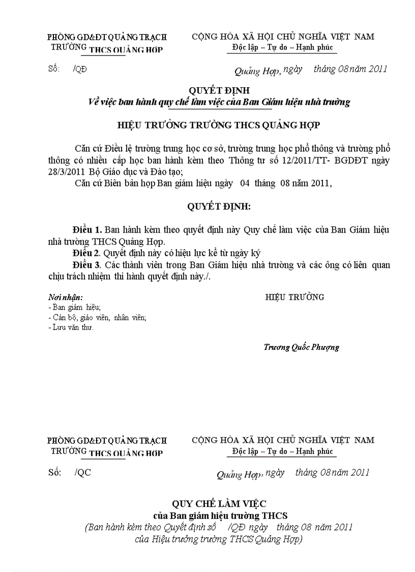 Phân công phần hành