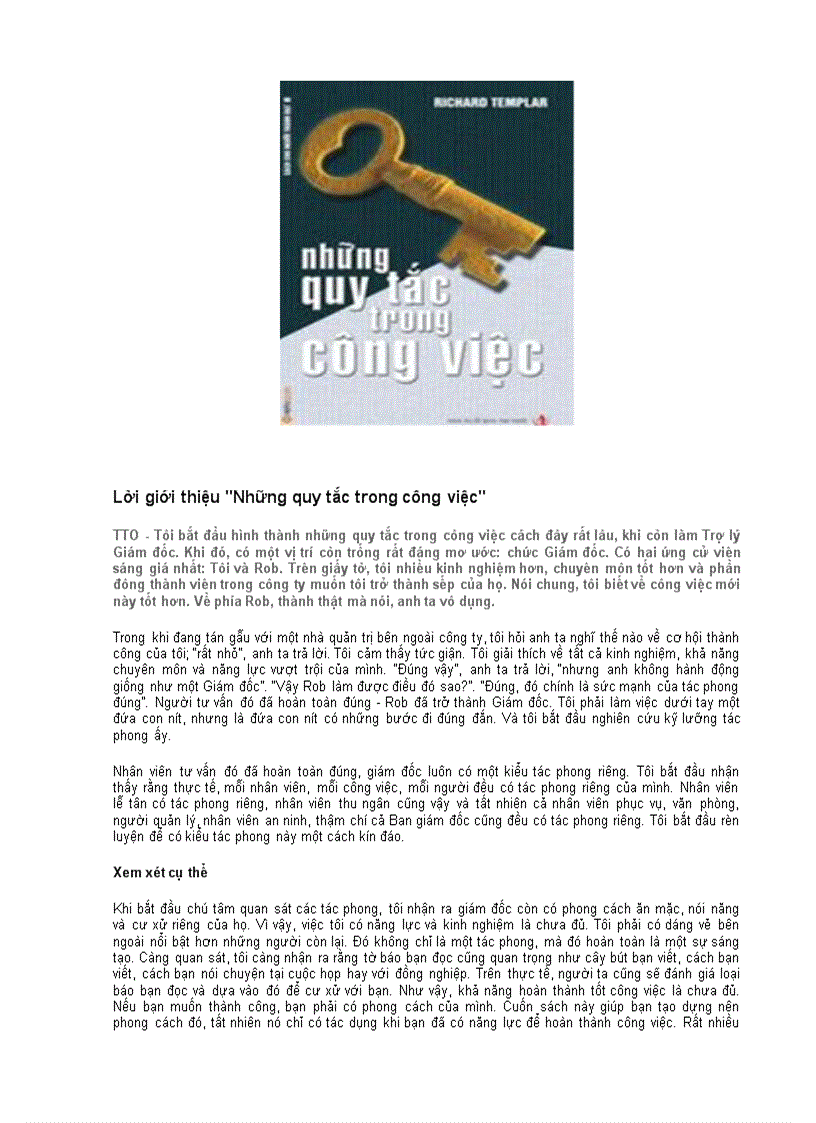 Nhung qui tac trong cong viec