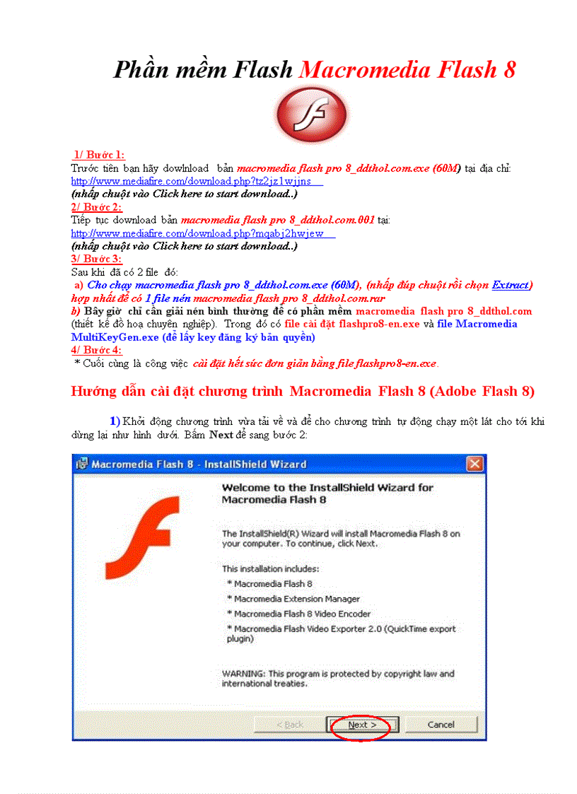 Phan mem Flash Macromedia Flash 8