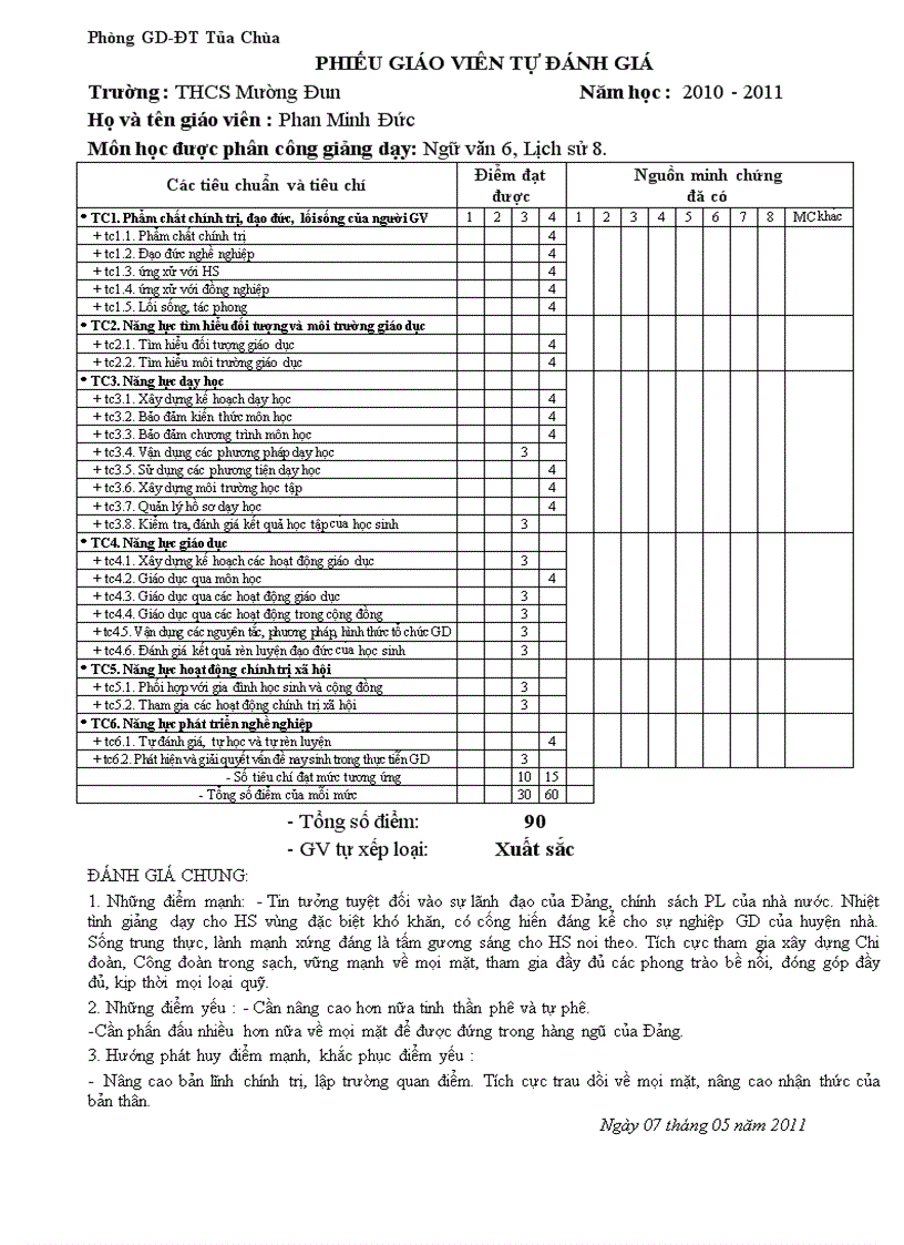 Phiếu tự nx đg của gv 2010 2011