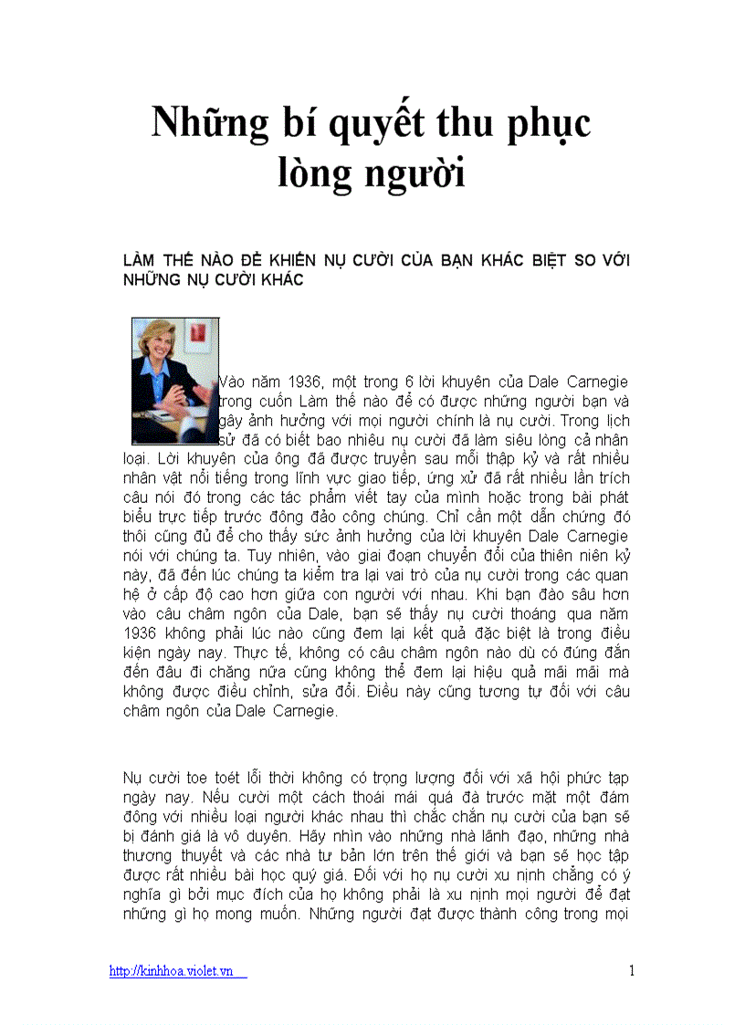 Những bí quyết thuyết phục lòng người