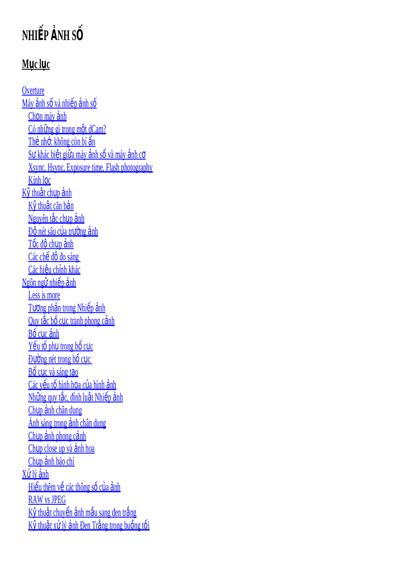 Nhiếp ảnh số từ A Z