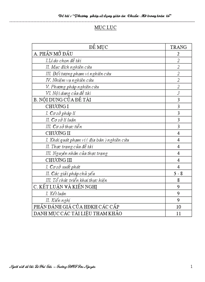 Sáng kiến tổ 08 09