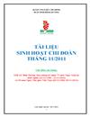 Tài liệu sinh hoạt chi đoàn tháng 11