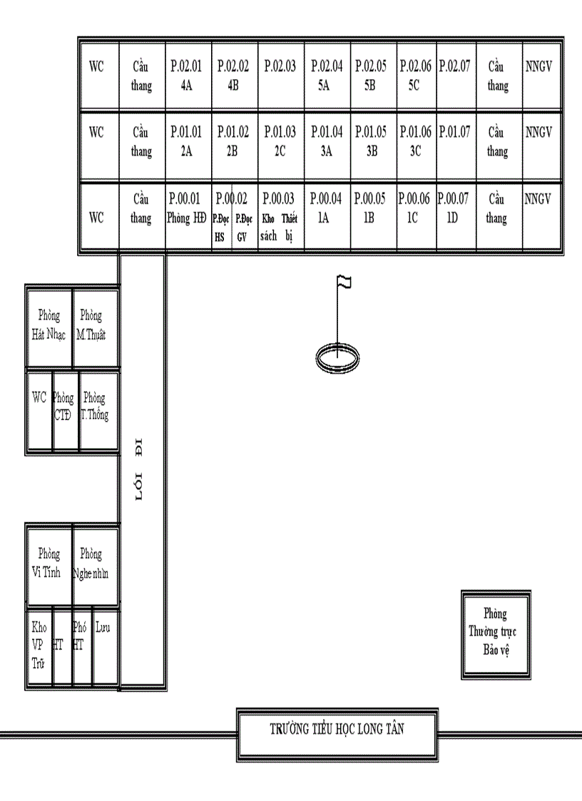 Sơ đồ phòng học phòng làm việc