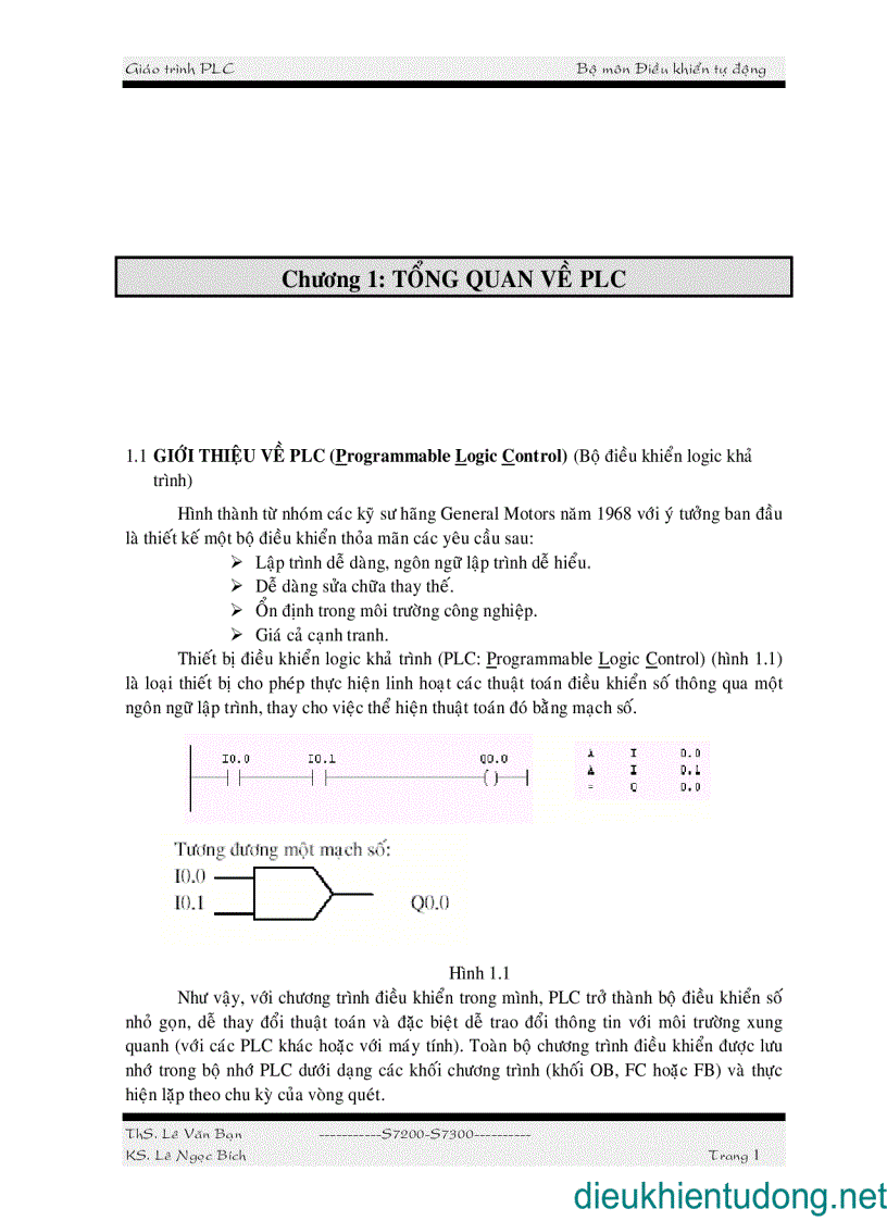 Sử dụng PLC S7 200