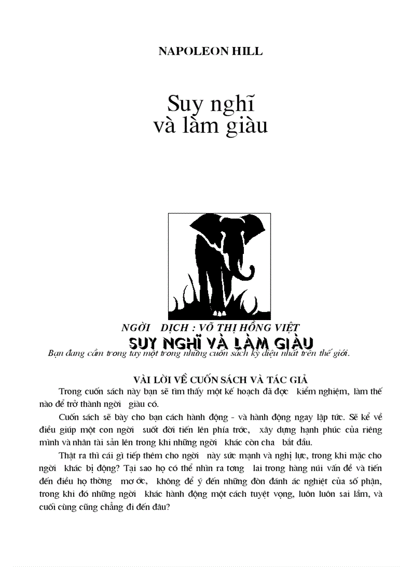 Suy nghĩ làm giàu