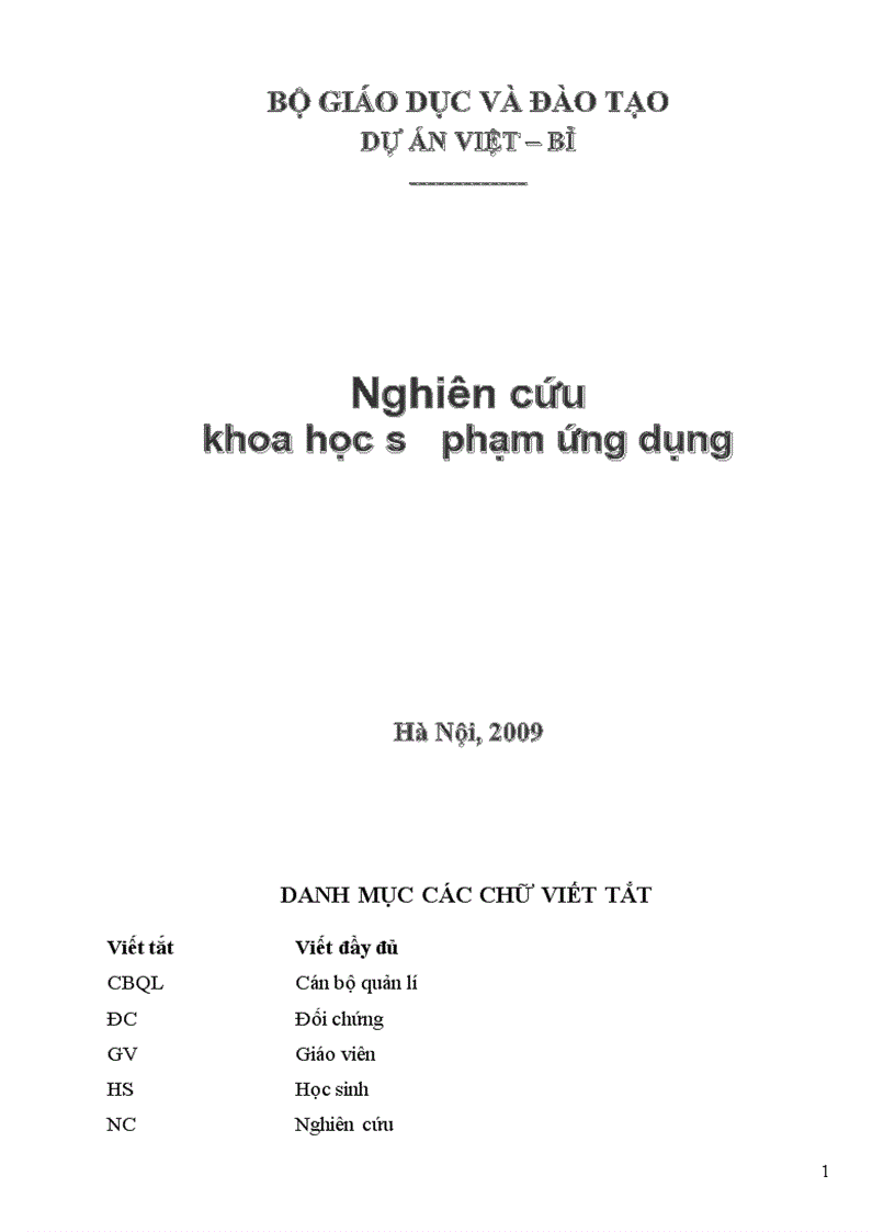 Tài nghiên cứu khoa học sư phạm ứng dụng