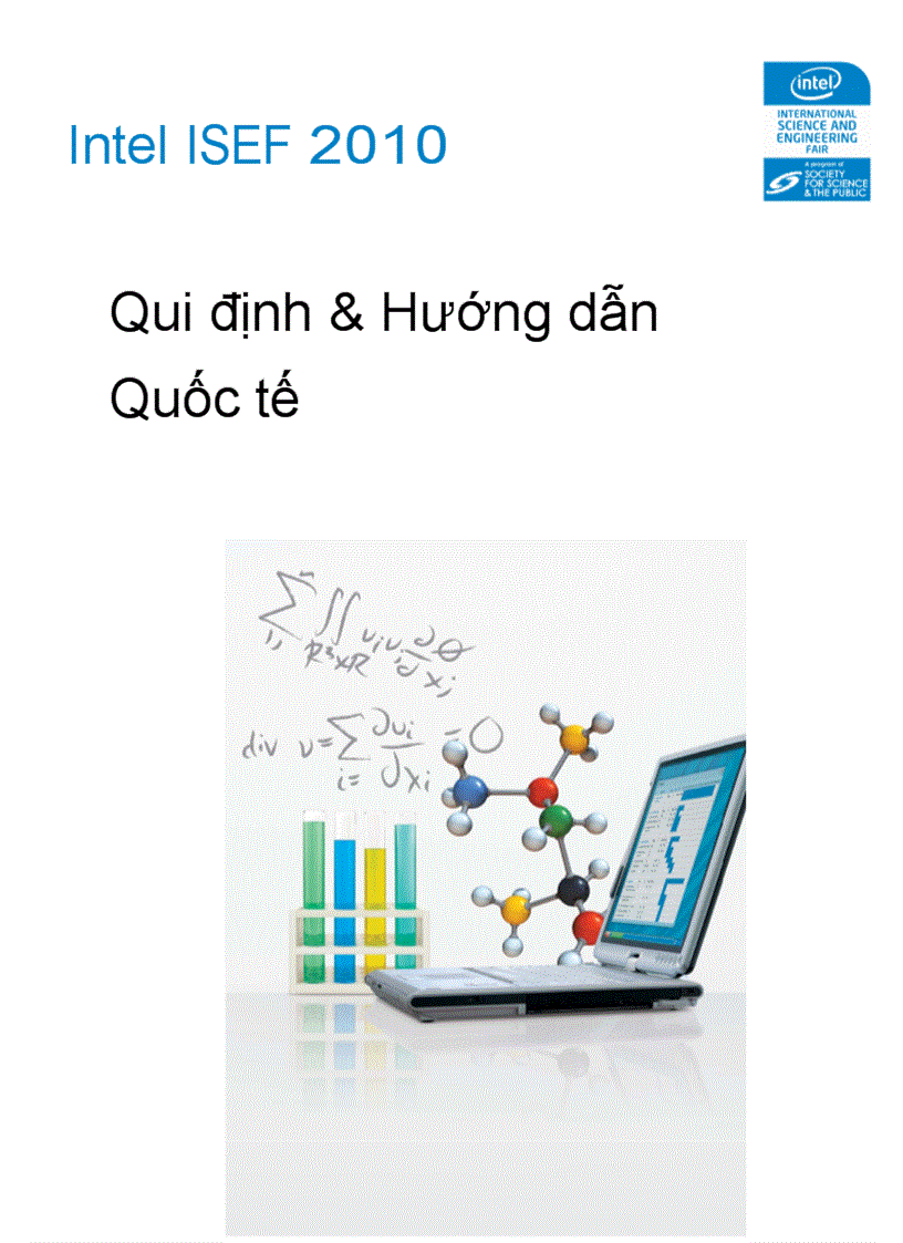 Quy dinh va Huong dan Quoc te cua Intel ISEF 2010