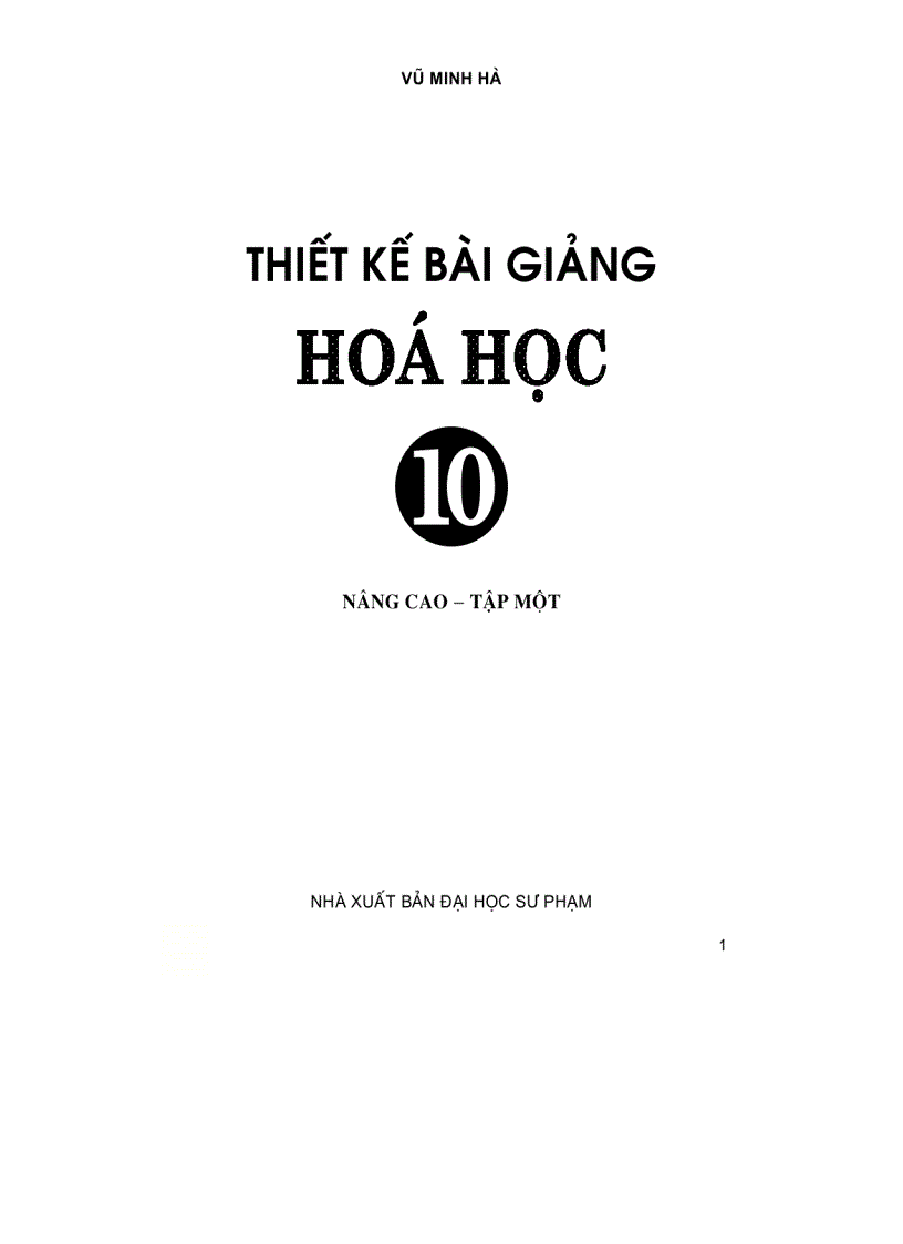 Sách tkbg hóa 10 nâng cao tập i