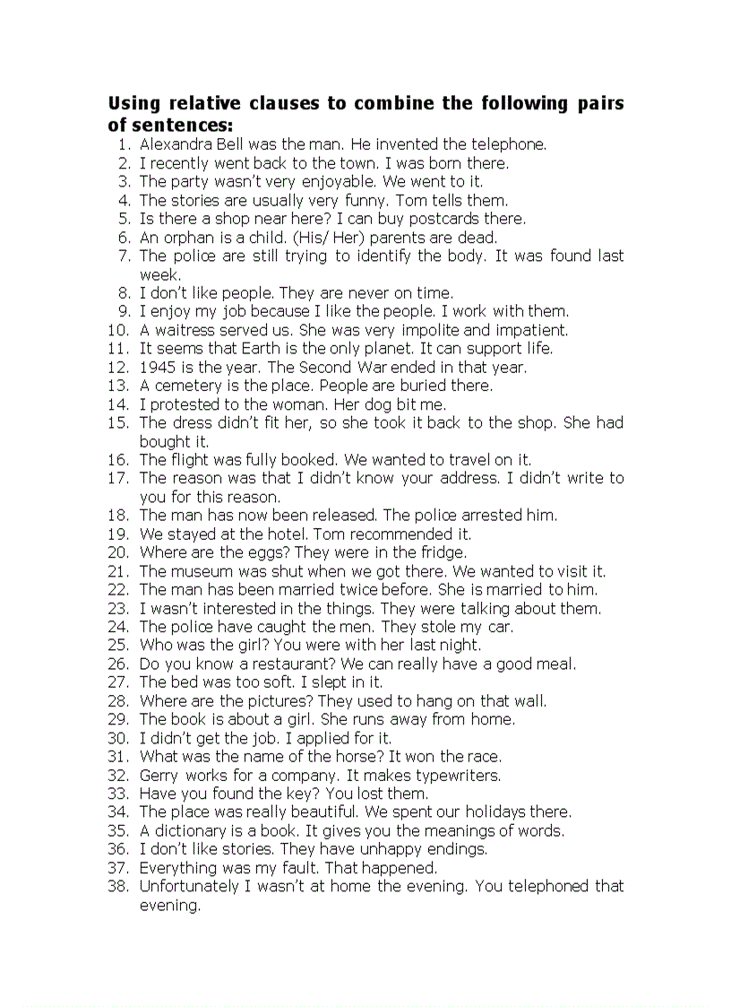 Relative clause