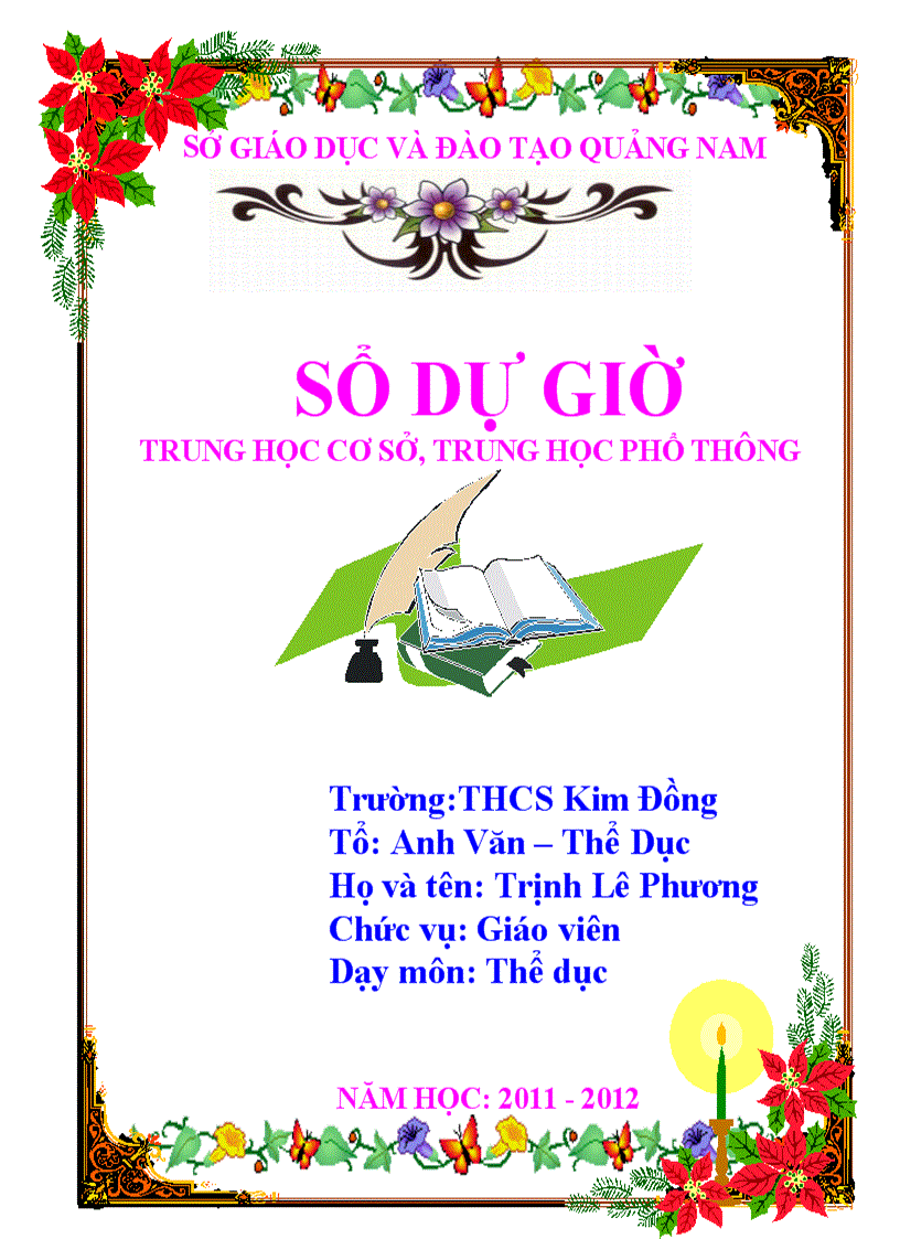 Sổ dự giờ mới 2011
